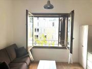PARIS 19ème, Studio meublé 24m² en étage avec ascenseur