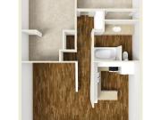 Park Wilshire 2 Bedrooms 1 Bathroom Plan E