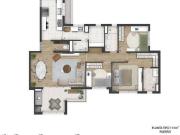 PARQUE ECOVILLE Apartamento · 3 Quartos · 2 Vagas