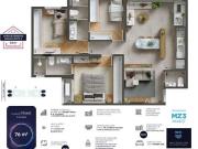 Parque Industrial 2 e 3 quartos 56m² a 76m² com lazer...