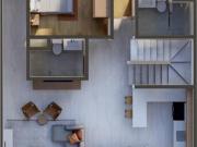 Pent house moderno y exterior con balcón y roof privado...