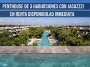 PENTHOUSE DE 3 HABITACIONES CON JACUZZI EN RENTA EN AWA...