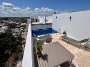 penthouse en renta, playa del carmen 1 recamara