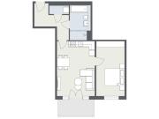 Penthouse Flair mit Komfort – 2 Zimmer Oase mit...