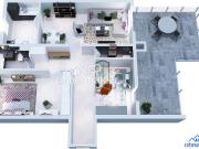 Exklusive 3 Zimmer Penthousewohnung mit 36 m²...