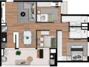 #PERDIZES Apto 84m² 1 suite 2 dorms 2 vagas RUA TANABI