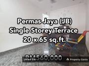 Permas Jaya / Single Storey Terrace / Near JB CIQ Checkpoint