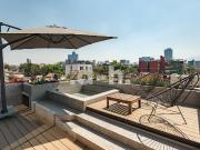 PH Brutalista con dos recamaras y cuatro terrazas en venta