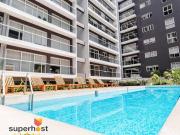 Piso Alto! Piscina Balcón Miraflores 1BR/1.5BA