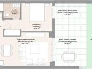 Piso con terraza 13 m2 y jardín 17 m2 tan solo 300 m del mar