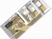 Piso en alquiler en Barcelona, de 51 m² 2 habitaciones...