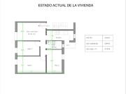 Piso en venta en Barcelona, de 52 m² 3 habitaciones por...