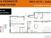 Piso en venta en Sabadell, Creu Alta. OBRA NUEVA en...