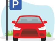 Place de parking proche de la gare du vert galant