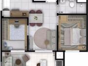 Plano Sphera Panamby 2 e 3 dorm, 33 a 67m² com Vaga