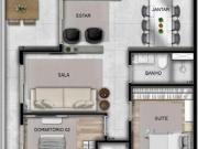 Point Vila Yara, 2 quartos, 2 vagas