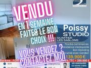 Poissy Studio + Parking dans résidence de Standing avec Gard