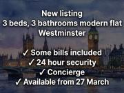 Portman Square 3 bed flat to rent £8,000 pcm £1,846 pw