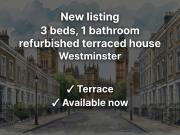 Portnall Road 3 bed terraced house to rent £4,250 pcm...