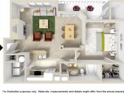 Prairie Springs Large 1 Bed 1 Bath