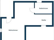 Praktische 1 Zimmer Wohnung in ruhiger Lage mir...