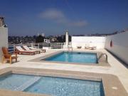 Preciosa vista mar 1a línea, depto frente Club yates Con Con