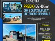Predio en venta con tres casas y un terreno disponible...