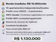 Predio novo 2022 Renda R$ 10.650 mensal c/ escritura 13...