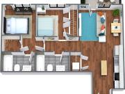 The Press House The Anthology 2 Bedroom w/ Balcony