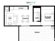 Preventa en San Rafael: departamento con terraza 93.15...