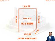 Prime 535 sqm Corner Allotment 15m Frontage + DA...