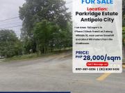 Prime Lot for Sale in Parkridge Estate 541 sqm Antipolo...