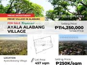 Prime Lot in Ayala Alabang Village, for Sale close to...