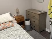 Private one bedroom one bath semi private living space...