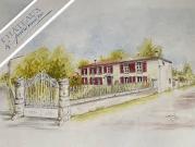 Propriété en bord de mer avec jardin