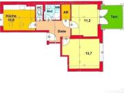 Provisionsfrei: Gepflegte 2 Zimmerwohnung mit kleiner...