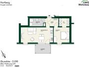 PROVISIONSFREI Helle 2 Zimmer Wohnung mit Balkon und...