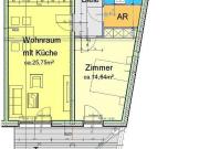 Provisionsfrei: Moderne 2 Zimmer Gartenwohnung mit...