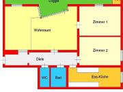 Provisionsfrei: neu sanierte Stadtblickwohnung Nähe...