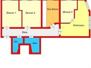 Provisionsfrei: perfekte 3er WG mit extra Wohnzimmer und...