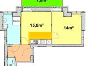 Provisionsfreie 2 Zimmer Altbauwohnung mit großem Balkon...