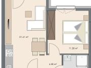Provisionsfreie 2 Zimmer Wohnung mit Balkon beim...