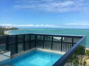 Quarto e sala beira mar mobiliado