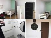 Quarto individual com banheiro privativo