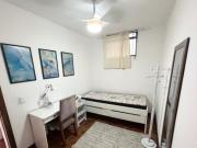 Quarto mobiliado individual com banheiro privativo