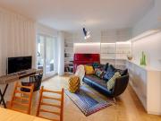 Quiet and green residential area at the Nymphenburg canal