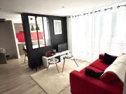 Rare T2 duplex meublé climatisé Lyon 43m²