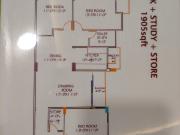 Ratan Galaxy 3.5 Bedroom 1917 Sq. Ft. Apartment in...