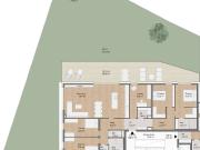 Raum für Leben moderne Gartenwohnung mit großem...