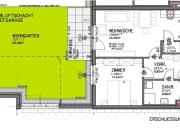 rd. 55m² Wohnfläche + 83m² Garten, Terrasse + 2 KFZ...